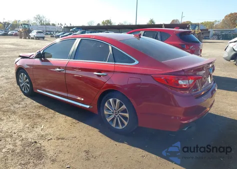 2015 Hyundai Sonata Sport z USA, uszkodzony, nr VIN 5NPE34AF4FH094340